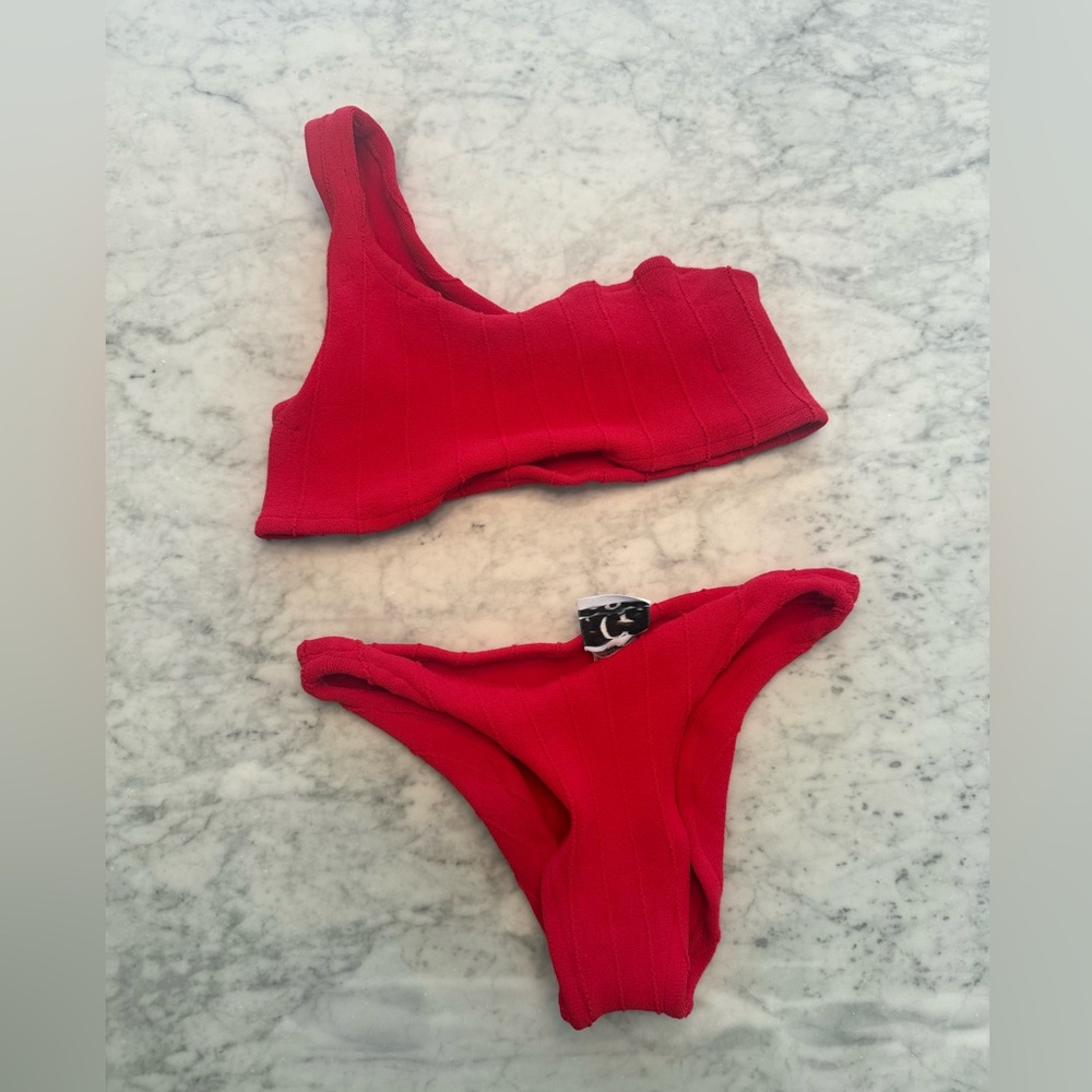 Hunza G Nancy Bikini Set Red Nile - One Size